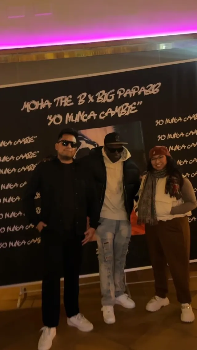 Macuto en el photocall de la fiesta de «Yo nunca cambié», de Moha The B y Big Papa3B
